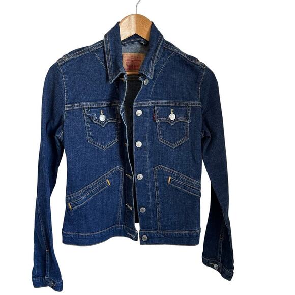 Levi's Juniors size Small Denim jean jacket  Medium Wash - Picture 1 of 6